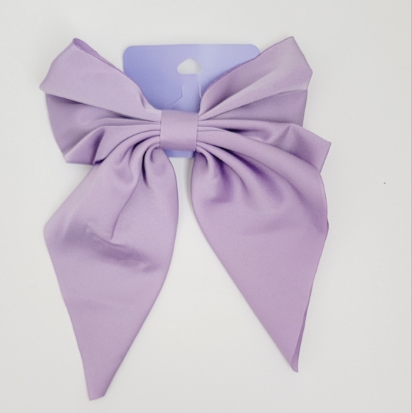 Claire's Other - Claire's big light purple bow clip